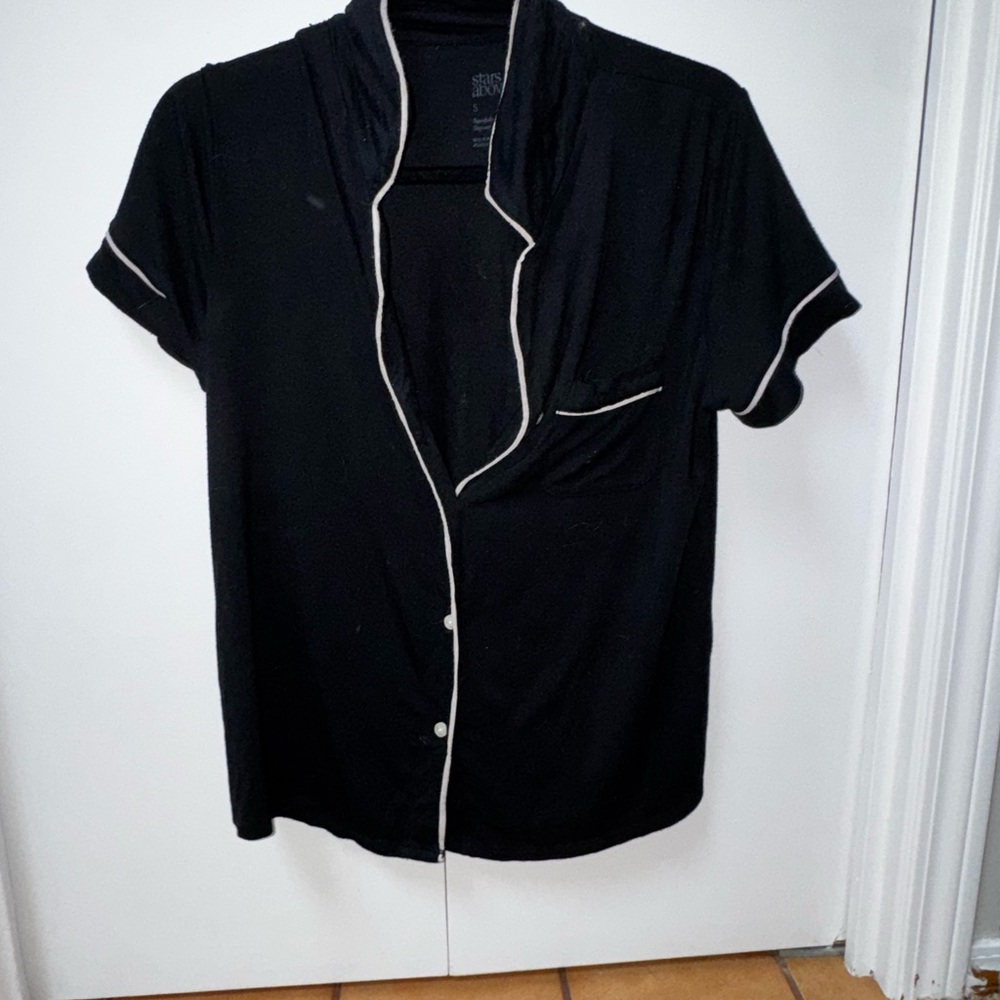 Stars Above Charcoal Gray Sleepwear Top